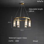 Palermo 6 - Light Modern Chandelier - fovolighting