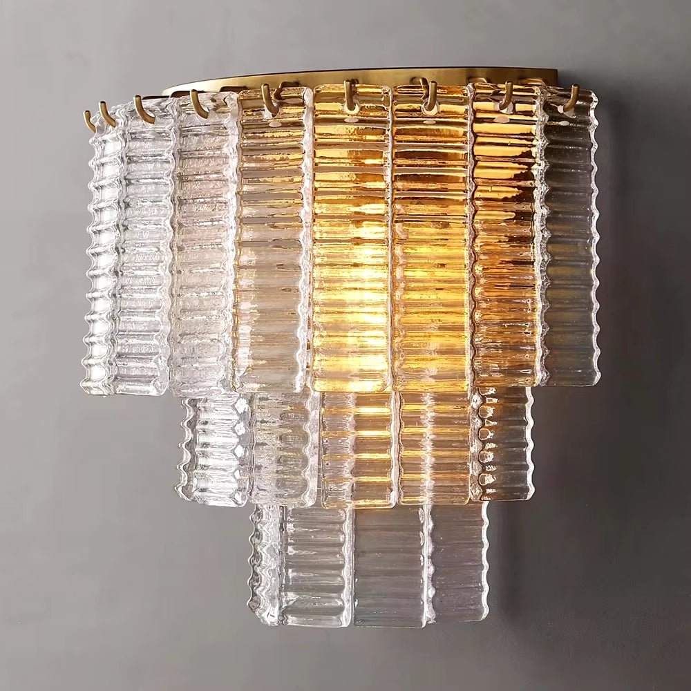 Palermo Clear Crystal Wall Sconce - fovolighting