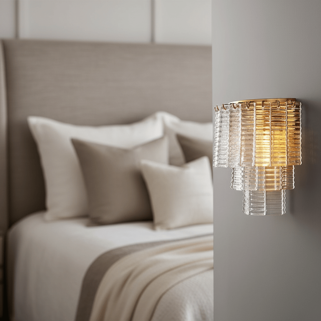 Palermo Clear Crystal Wall Sconce - fovolighting