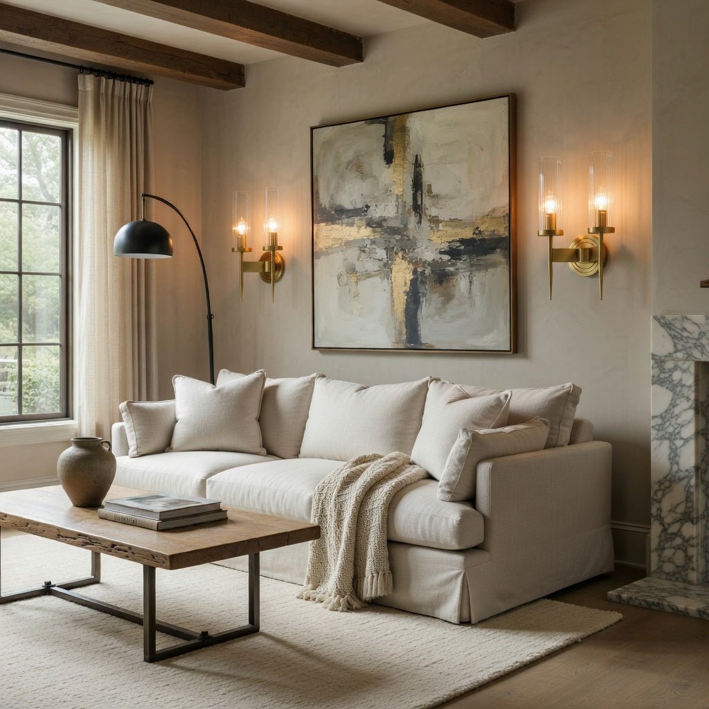 Palermo Copper & Glass Wall Sconce - fovolighting