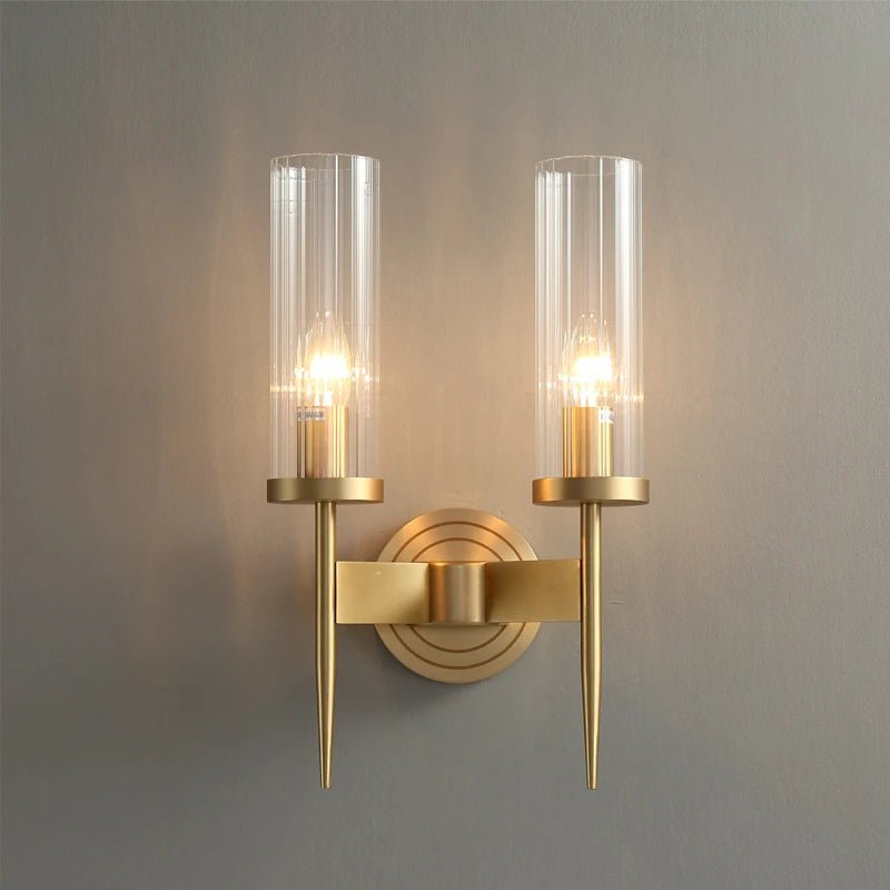 Palermo Copper & Glass Wall Sconce - fovolighting