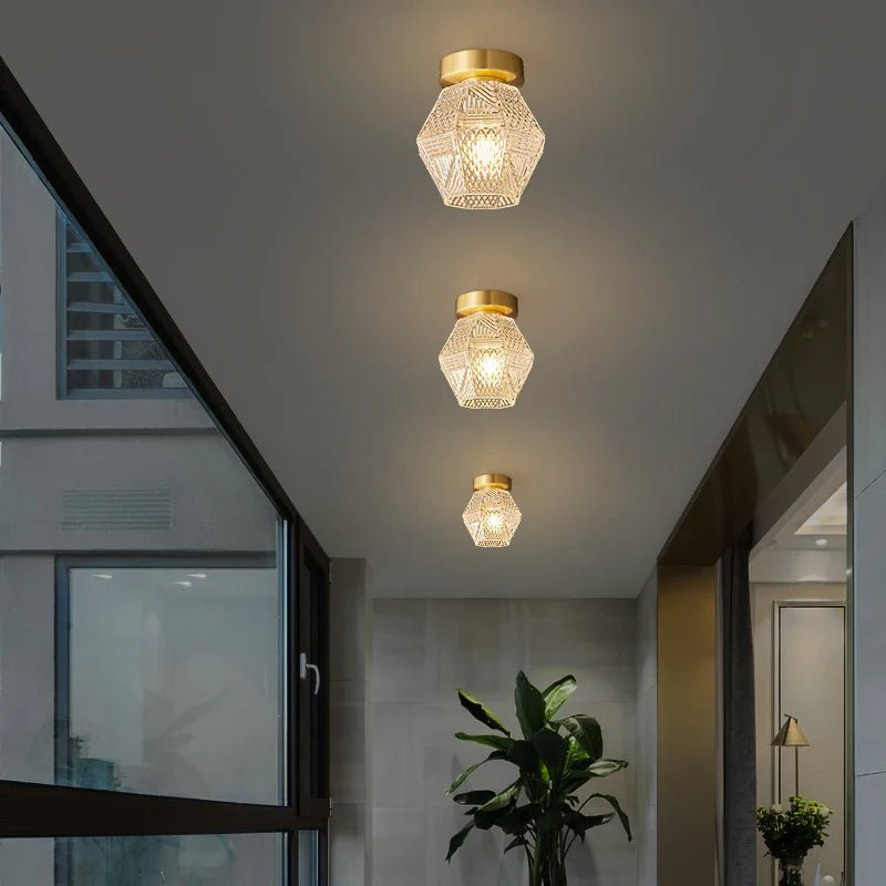 Palermo Glass Ceiling Light - fovolighting