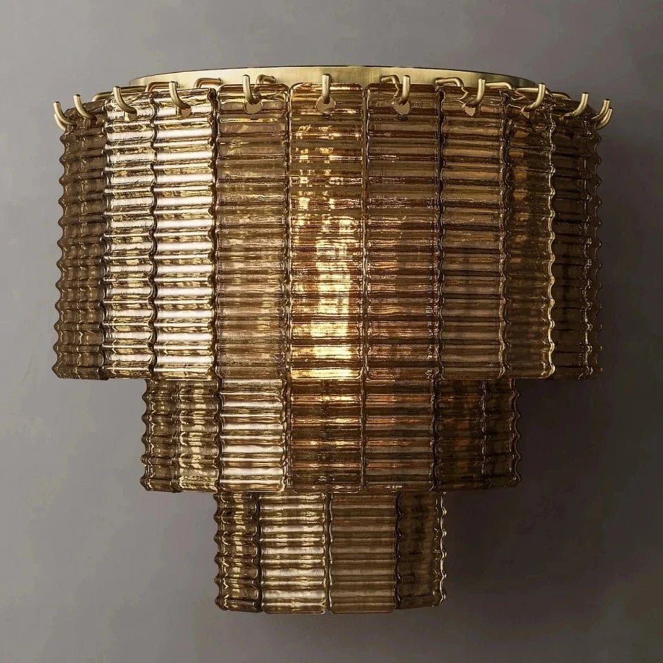 Palermo Smoked Glass Wall Sconce - fovolighting