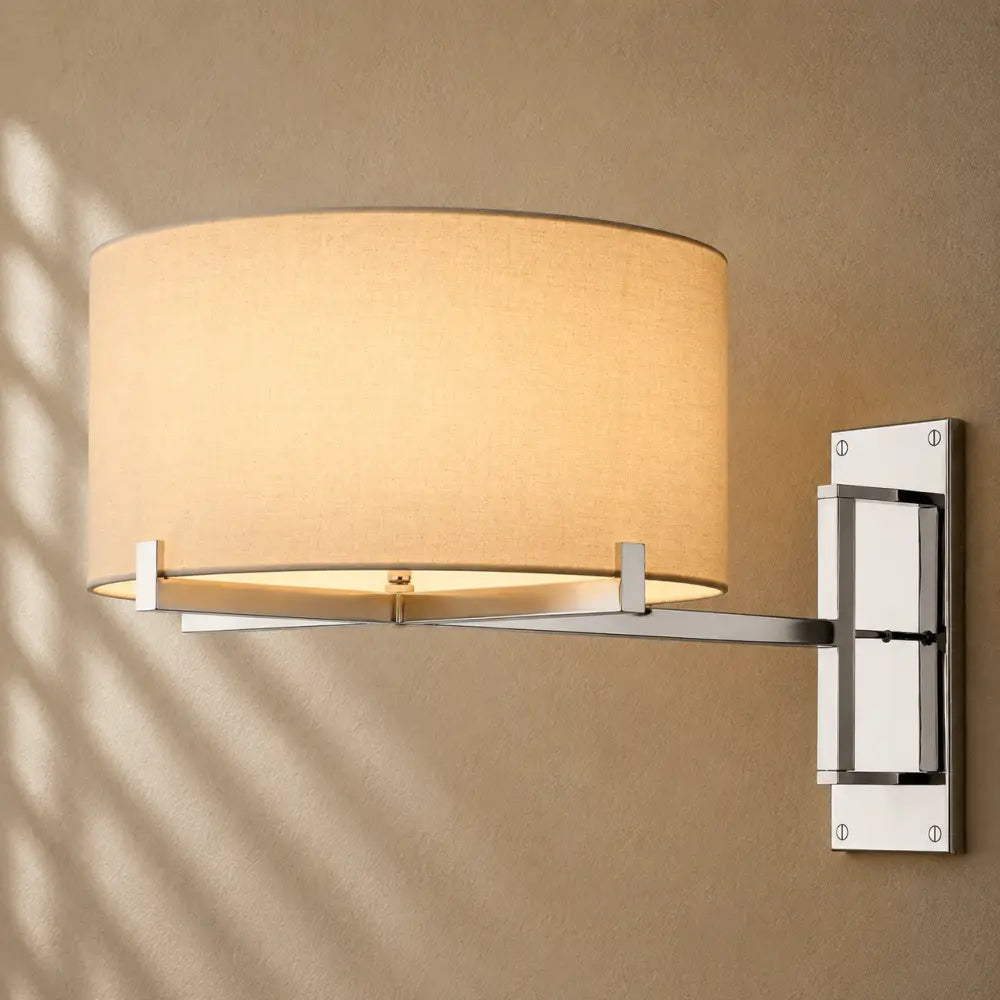Pauillacia Drum Shade Swing-Arm Sconce