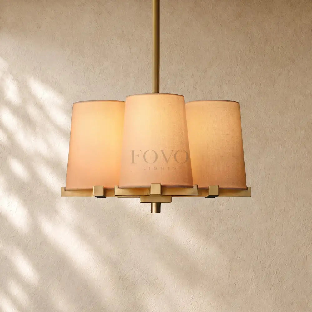 Pauillacia Fabric 4 Light Pendant Light