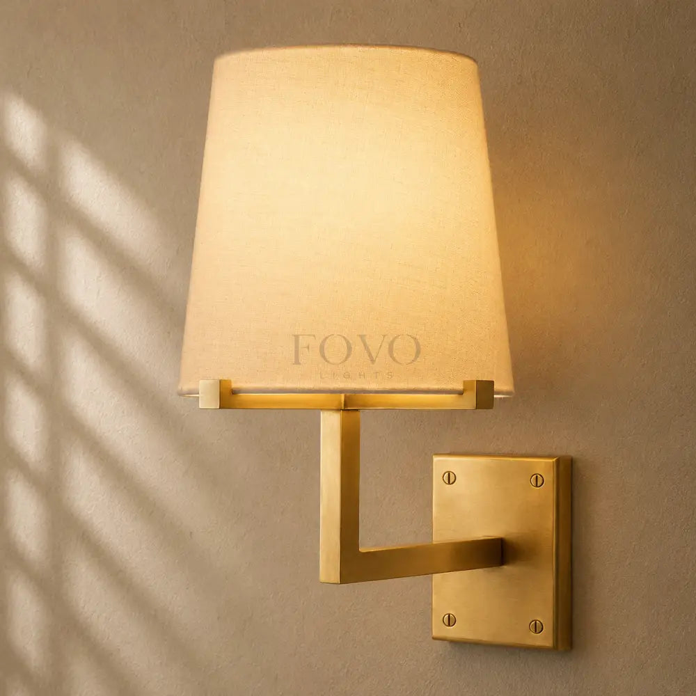 Pauillacia Fabric Shade Grand Sconce