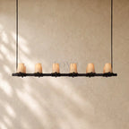 Pauillacia Fabric Shade Linear Chandelier