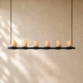 Pauillacia Fabric Shade Linear Chandelier