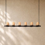 Pauillacia Fabric Shade Linear Chandelier