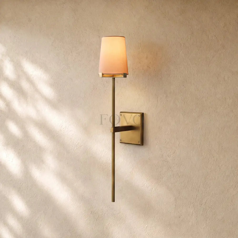 Pauillacia Fabric Shade Torch Sconce