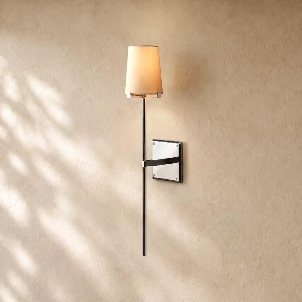 Pauillacia Fabric Shade Torch Sconce