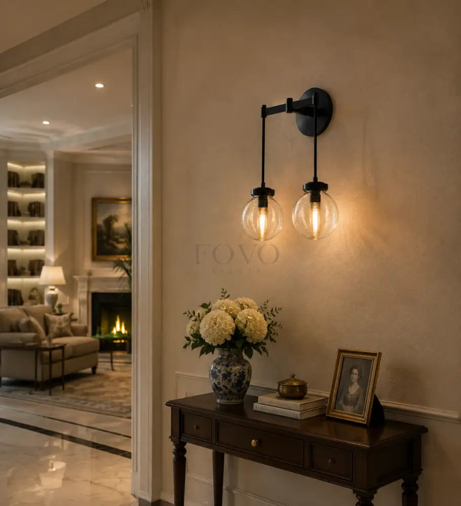 Pearly Double Sconce