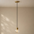 Pearly Pendant - Vintage Brass