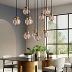 Pearly Round Chandelier