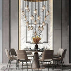 Pearly Round Chandelier