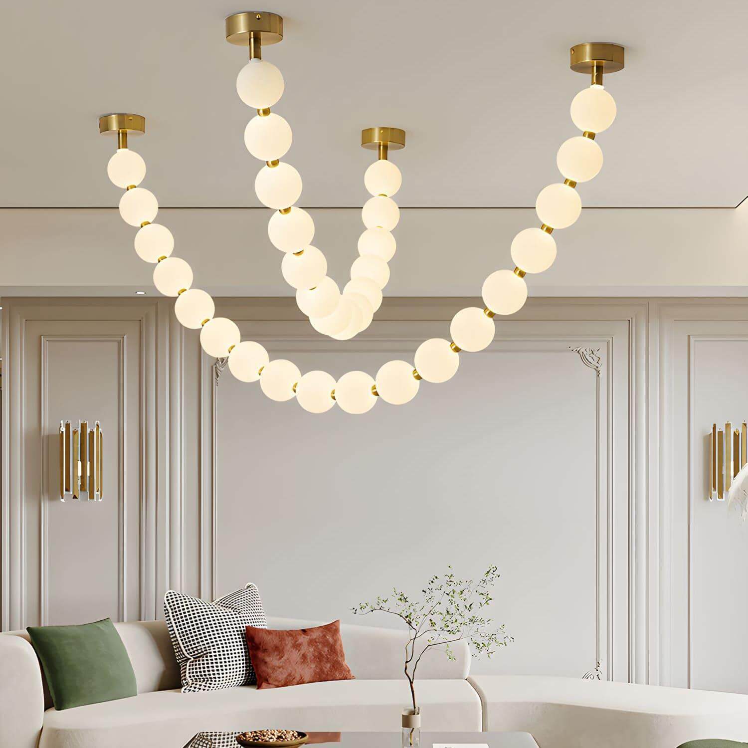 Perlina Necklace Combination Chandelier - fovolighting