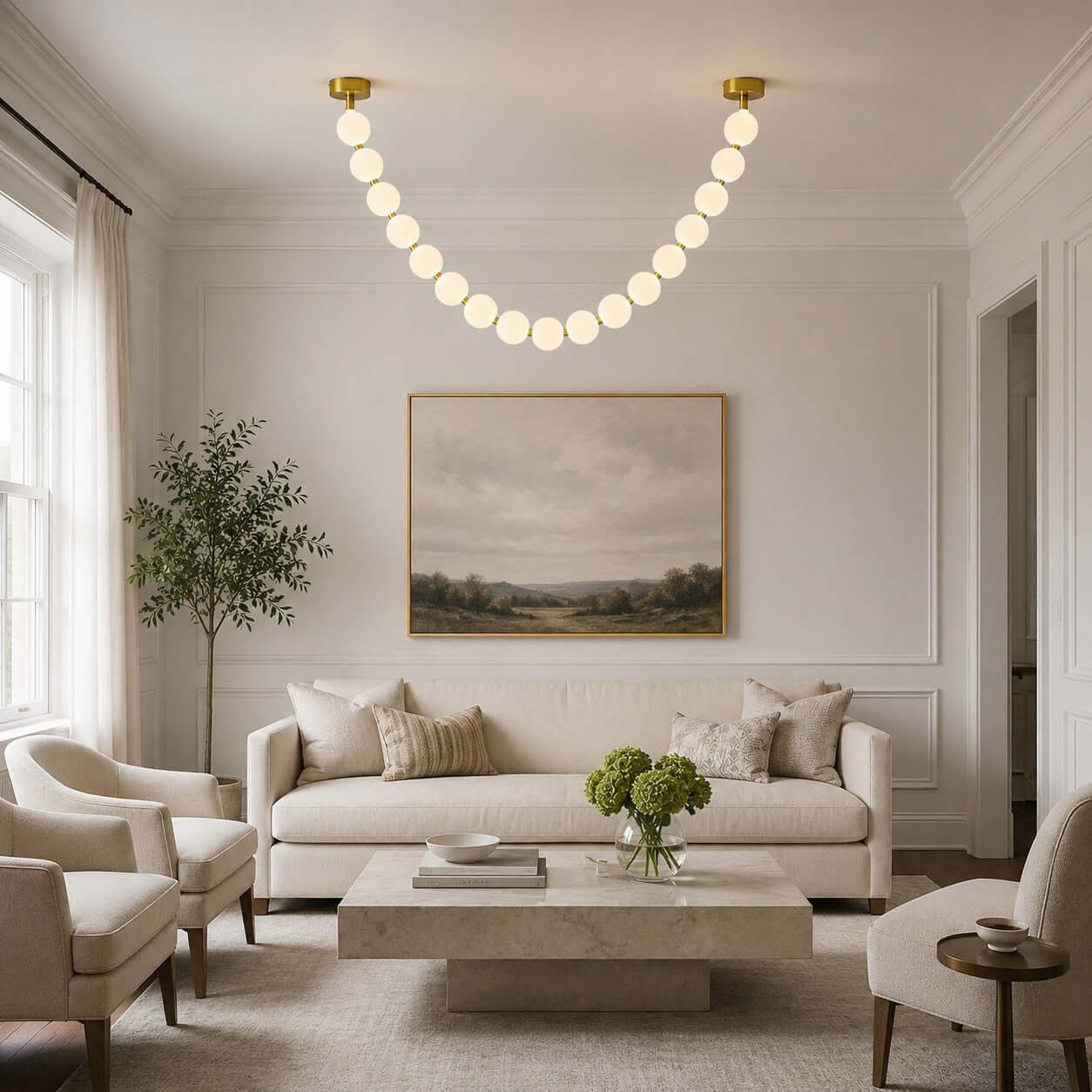 Perlina Necklace Combination Chandelier - fovolighting