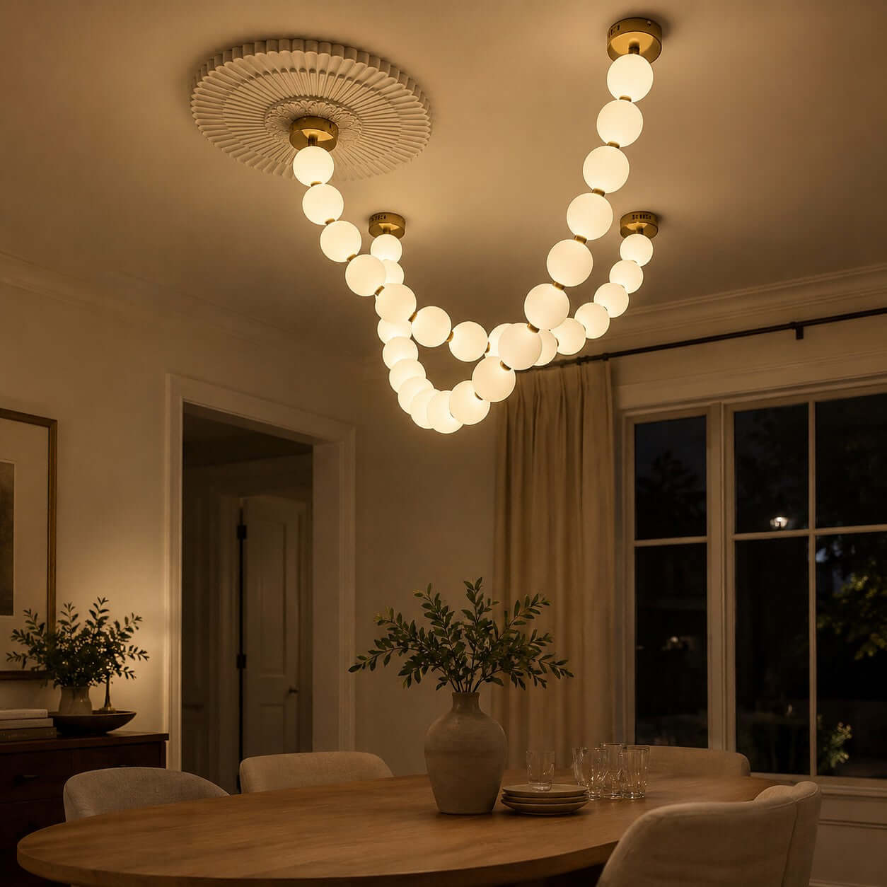 Perlina Necklace Combination Chandelier - fovolighting