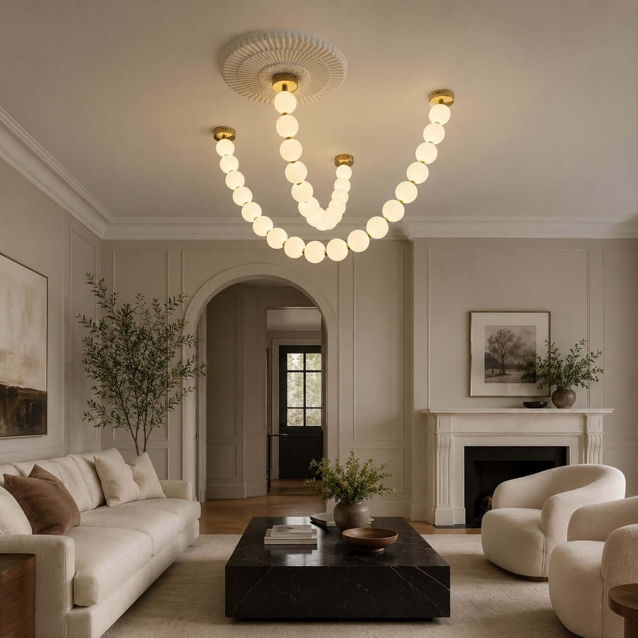 Perlina Necklace Combination Chandelier - fovolighting