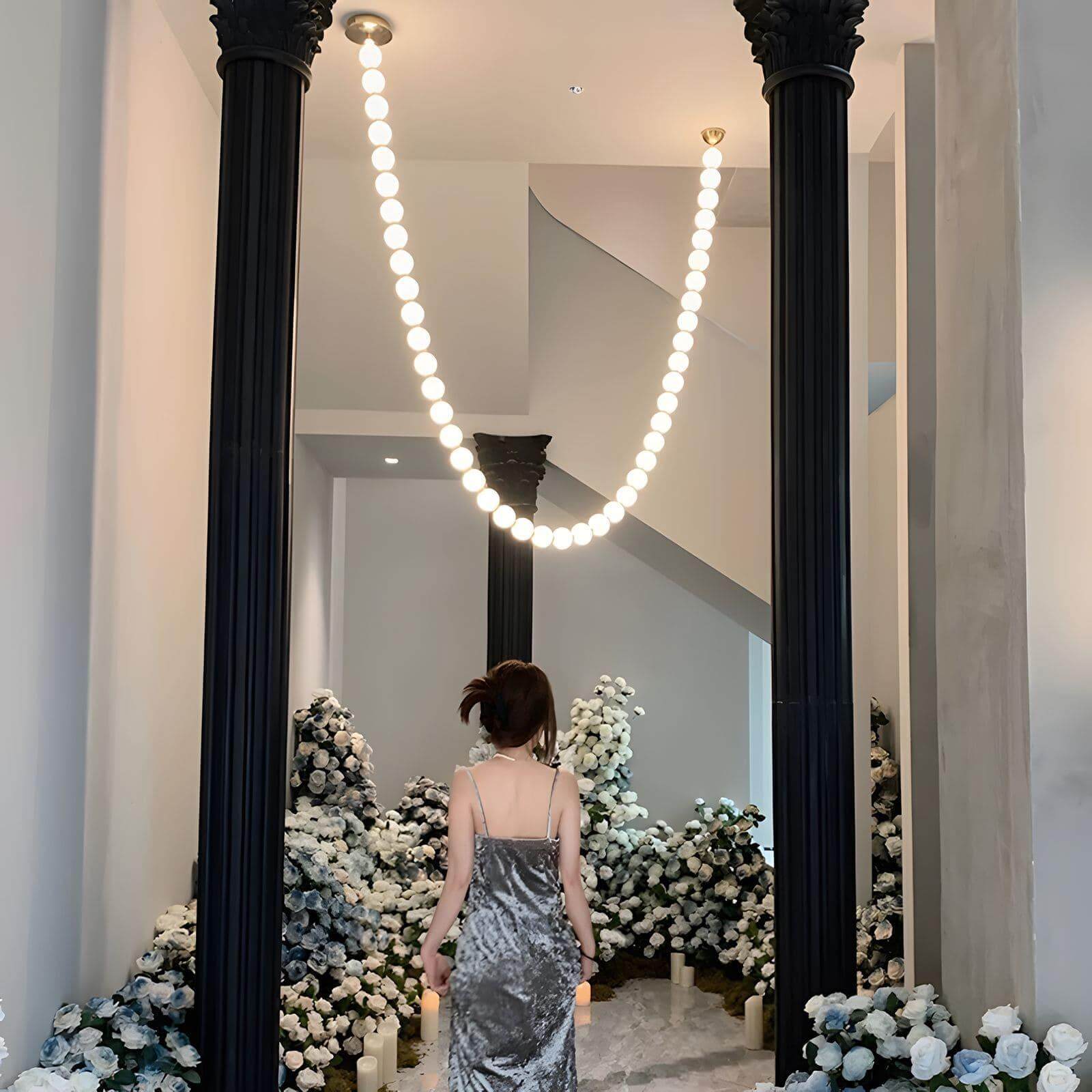 Perlina Necklace Combination Chandelier - fovolighting