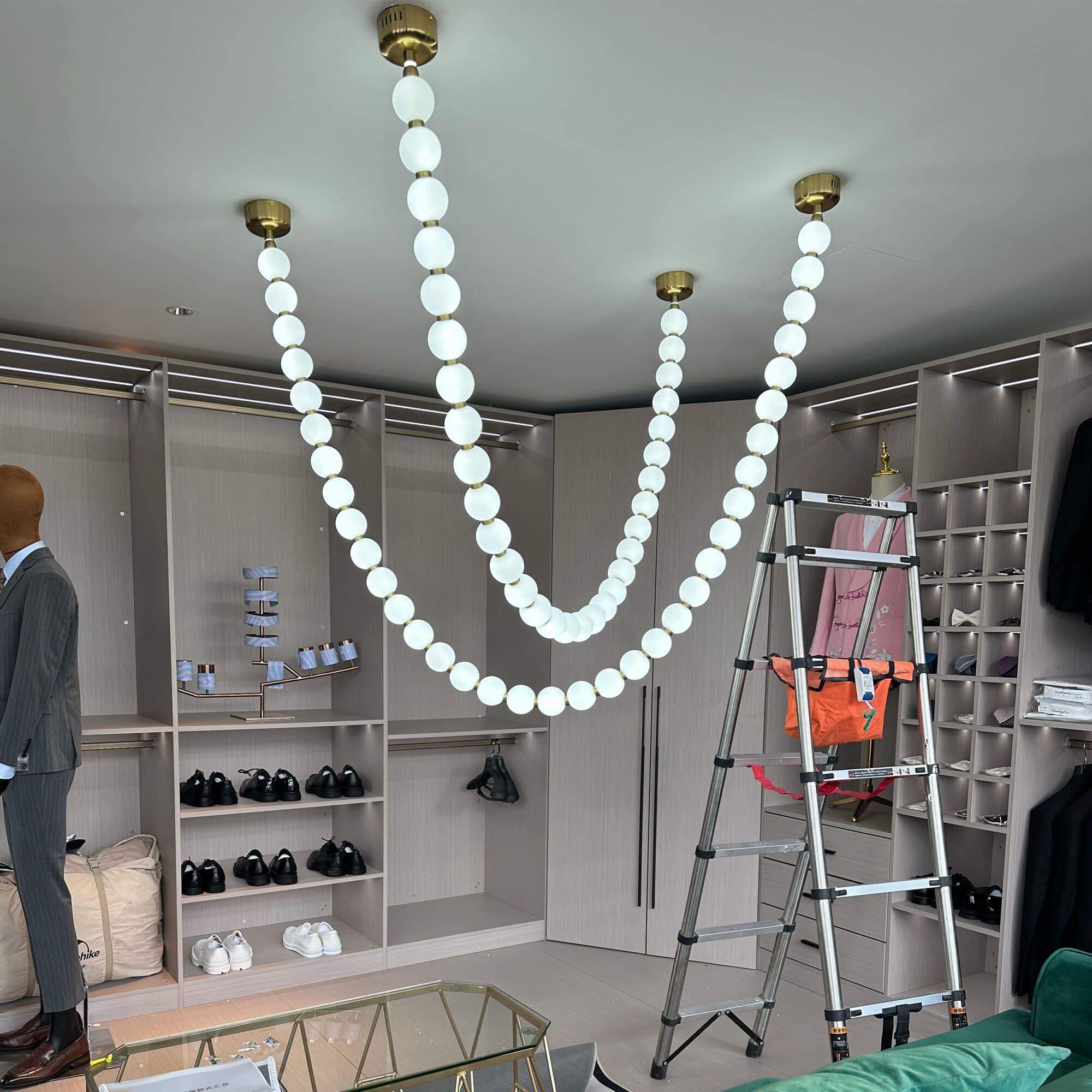 Perlina Necklace Combination Chandelier - fovolighting