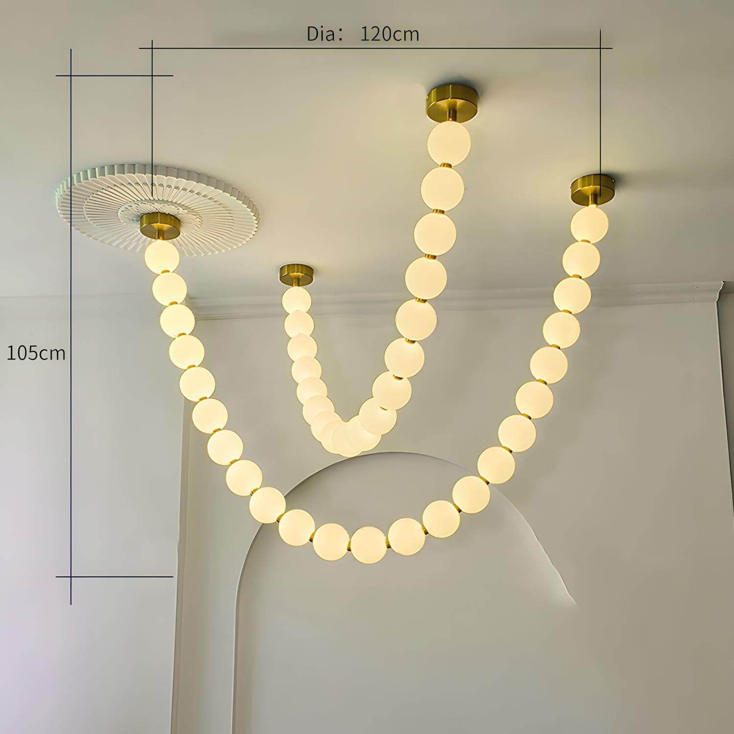 Perlina Necklace Combination Chandelier - fovolighting