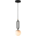 Phoenix Alabaster Sphere Pendant Light, Modern Pendant Lighting - fovolighting
