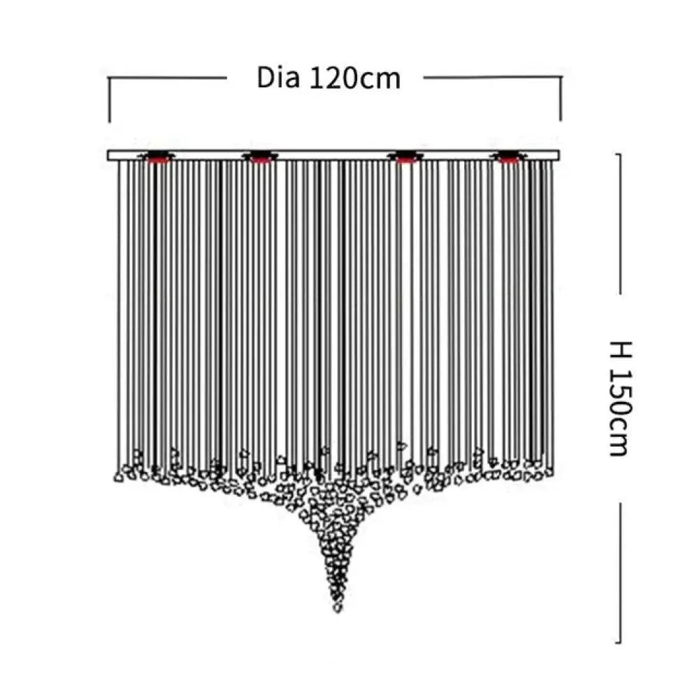 Piovere Multi Pendant Chandelier - fovolighting