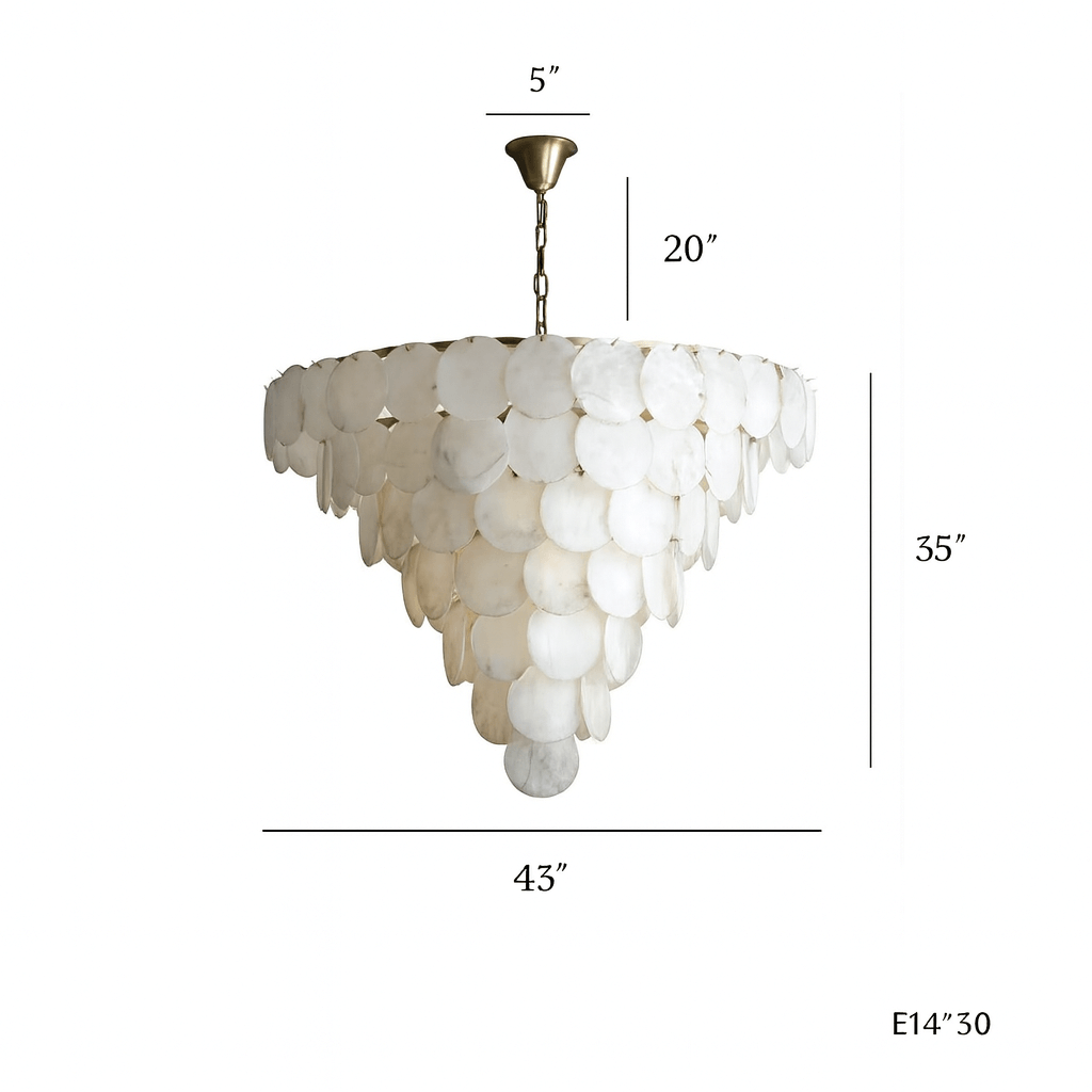 Porto Marble Modern Chandelier - fovolighting