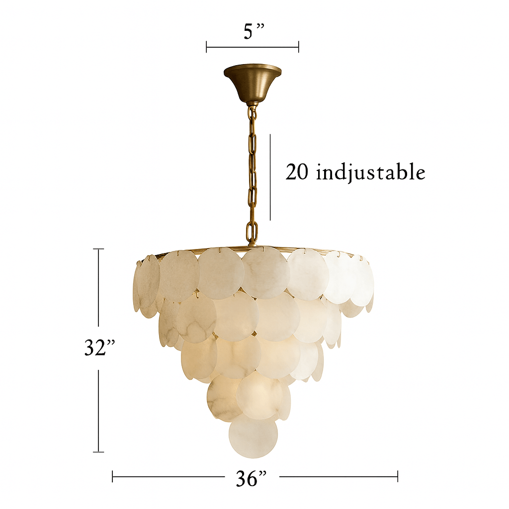 Porto Marble Modern Chandelier - fovolighting