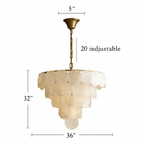 Porto Marble Modern Chandelier - fovolighting