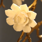 Post - Modern Art Brass and Ceramics Flower Pendant Branch Chandelier for Living/Dining Room - fovolighting