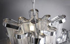 Post - Modern Extra Large Stainless Steel Long Tassel Chandelier for Large Living Room / Staircase / Villa / Duplexes - fovolighting