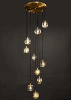 Post - modern Extra - long Pendant Light Fixtures for Staircase/High - ceiling Space/Foyer - fovolighting
