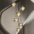 Post - modern Extra - long Pendant Light Fixtures for Staircase/High - ceiling Space/Foyer - fovolighting