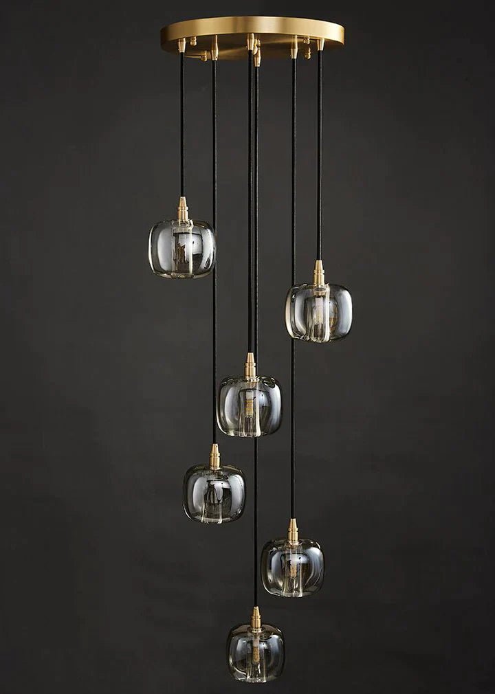 Post - modern Extra - long Pendant Light Fixtures for Staircase/High - ceiling Space/Foyer - fovolighting