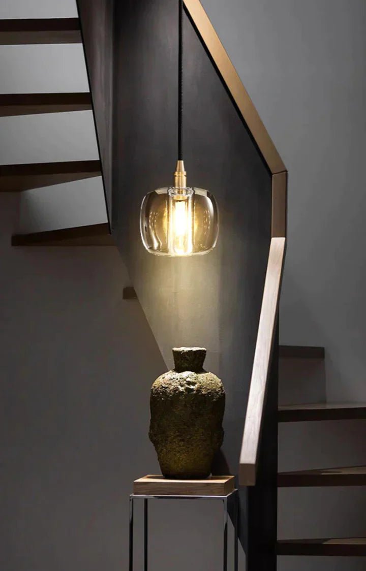 Post - modern Extra - long Pendant Light Fixtures for Staircase/High - ceiling Space/Foyer - fovolighting