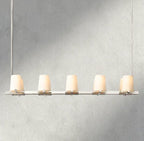 Puailace Fabric Shade Linear Chandelier - fovolighting