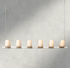 Puailace Fabric Shade Linear Chandelier - fovolighting