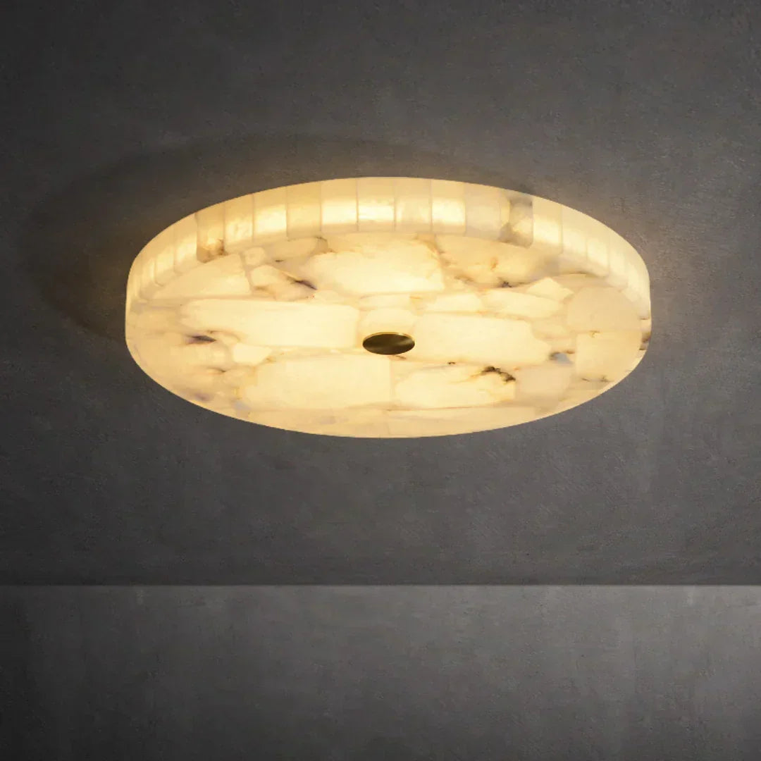 Luminous Alabaster Flush Mount Ceiling Light