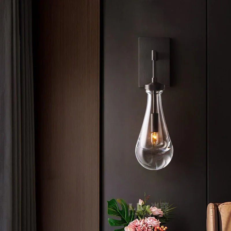 Raindrop Crystal Wall Sconce - fovolighting