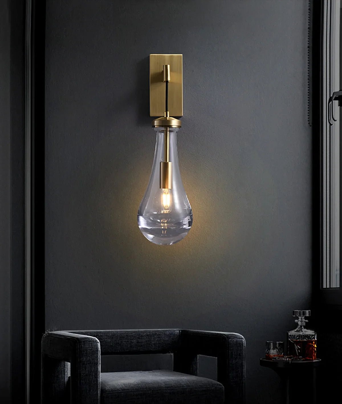 Raindrop Crystal Wall Sconce - fovolighting