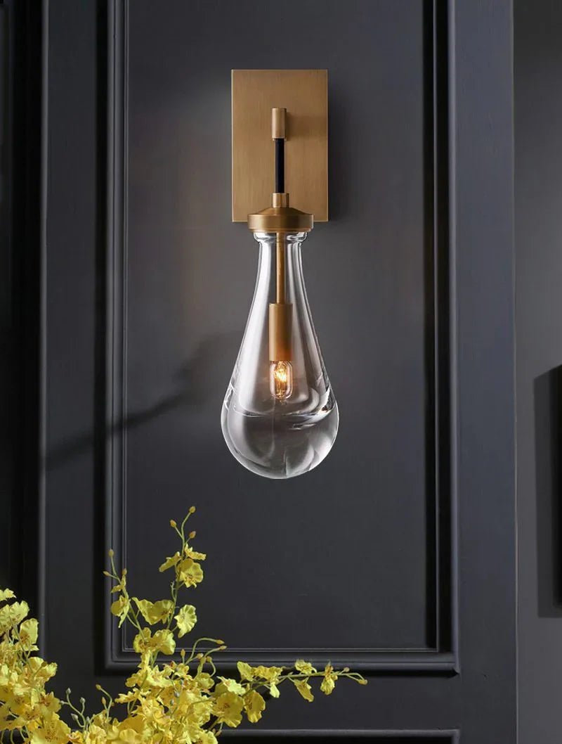Raindrop Crystal Wall Sconce - fovolighting