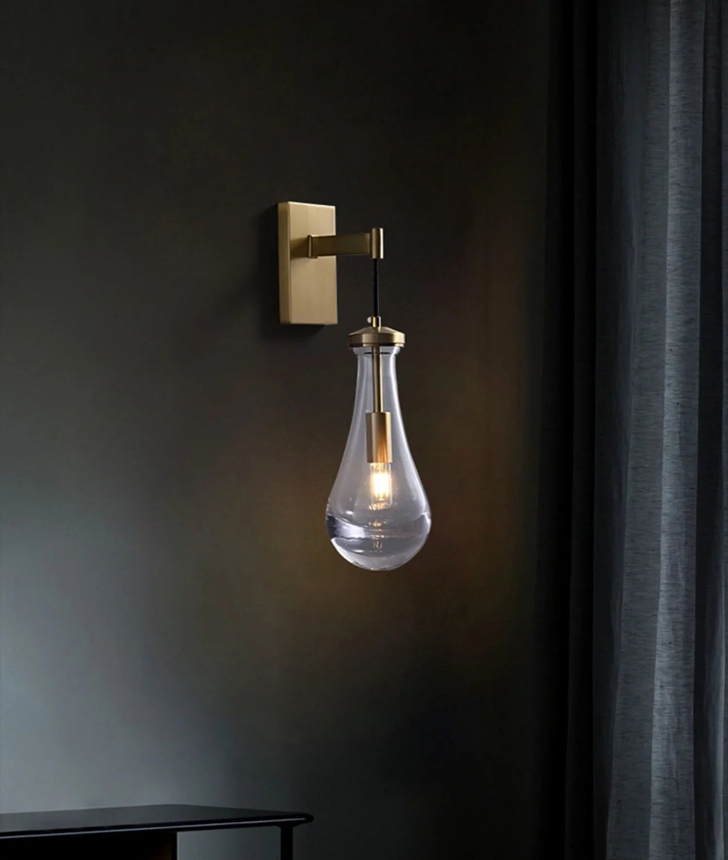Raindrop Crystal Wall Sconce - fovolighting