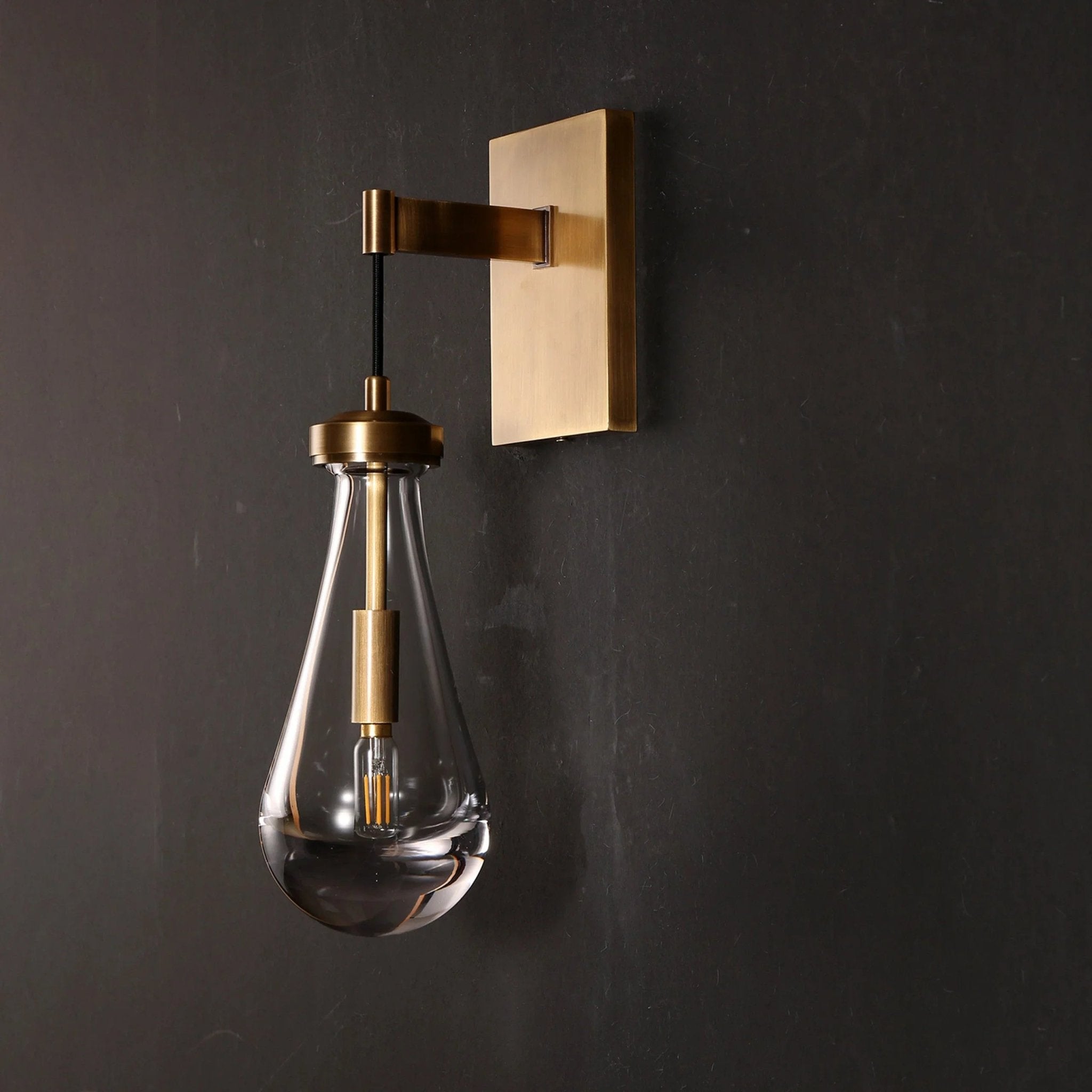 Raindrop Crystal Wall Sconce - fovolighting