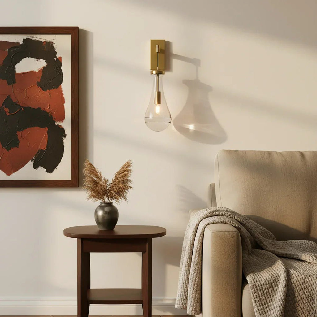 Raindrop Crystal Wall Sconce - fovolighting