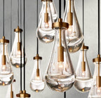 Raindrop Rectangular Chandelier 54", 72" - fovolighting