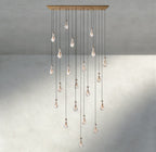 Raindrop Rectangular Chandelier 54", 72" - fovolighting