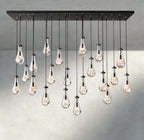 Raindrop Rectangular Chandelier 54", 72" - fovolighting