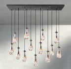 Raindrop Rectangular Chandelier 54", 72" - fovolighting